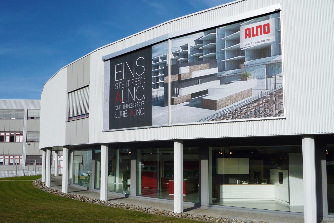Aussenwerbung Bannerlifter Alno