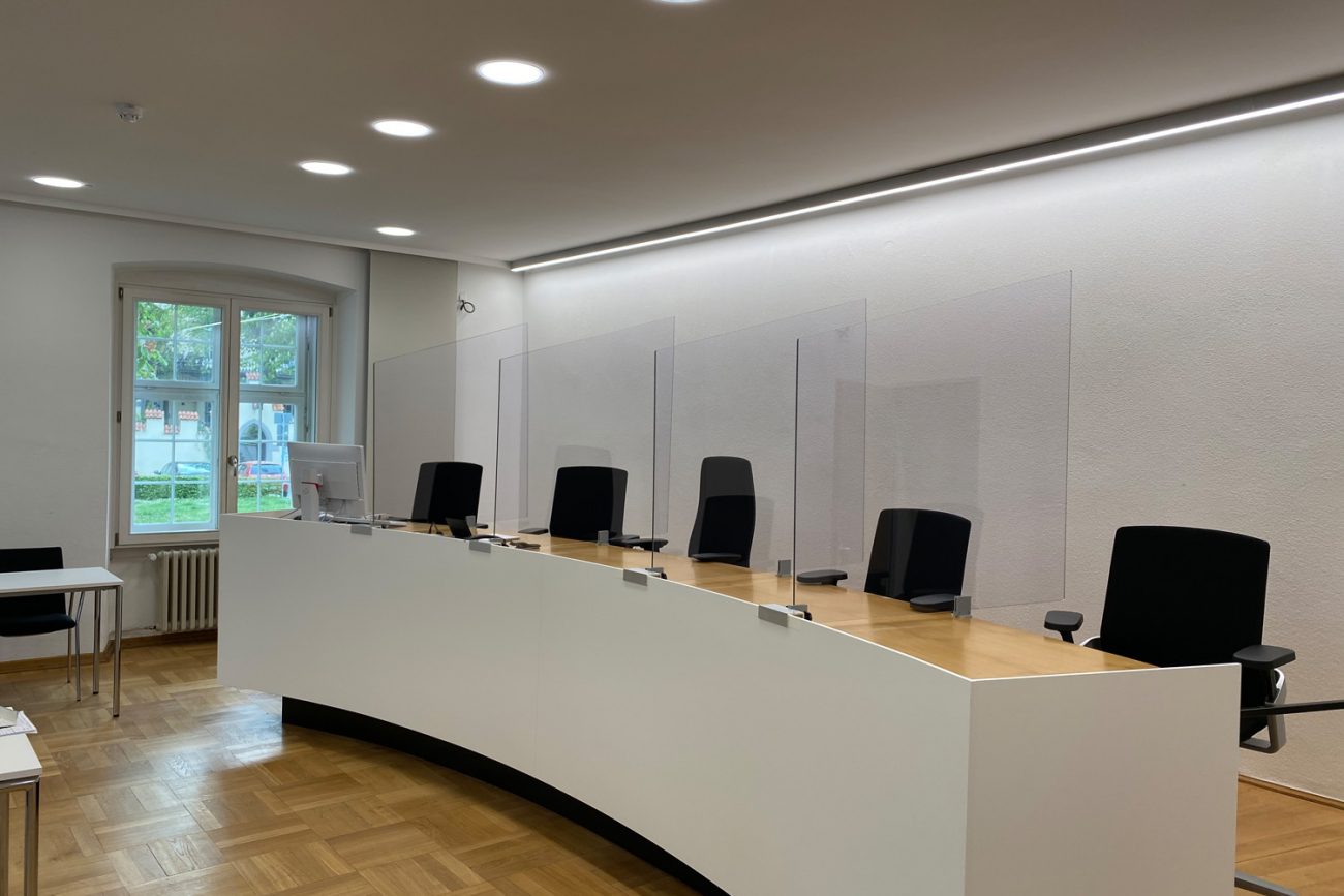 SHIELDGLAS, Spuckschutz, Hygieneschutzwand