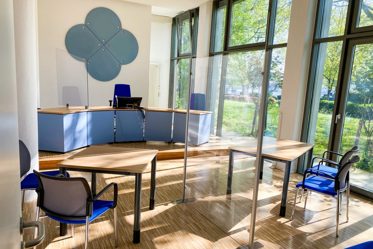 SHIELDGLAS, Spuckschutz, Hygieneschutzwand